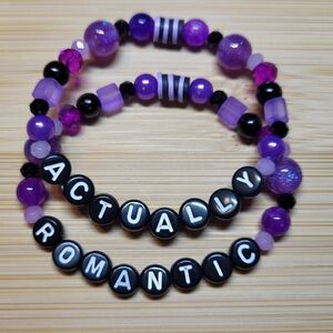 Actually Romantic- Taylor Swift Friendship 2 Bracelet Bundle, Size 6"